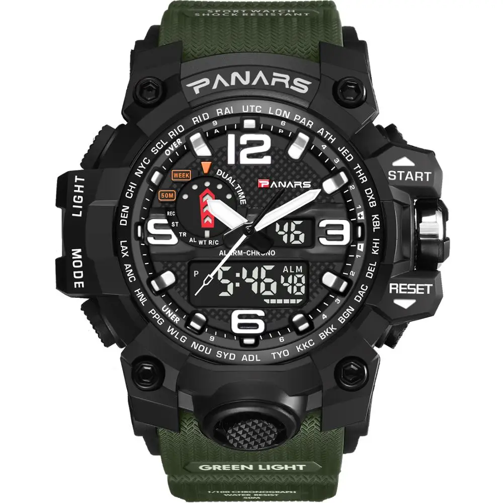 PANARS Chinese Wholesale Sport Digital Watches Men Wrist Watches Men Military