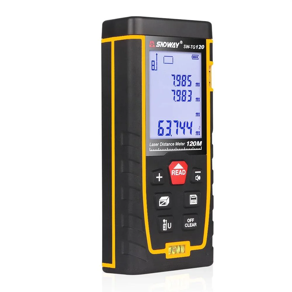 
SNDWAY SW-TG120 Handheld Portable Multi-functional laser distance meter 120m Accurate measurement 