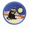 2018 September best price China manufacturer night cat embroidery patches