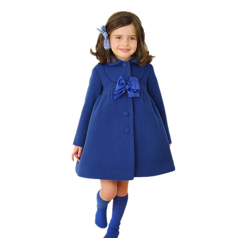 

Child Coat New Christmas Winter Design Online Wholesale Clothing Store Bowknot Decoration Fancy GirlS Coat Y11927
