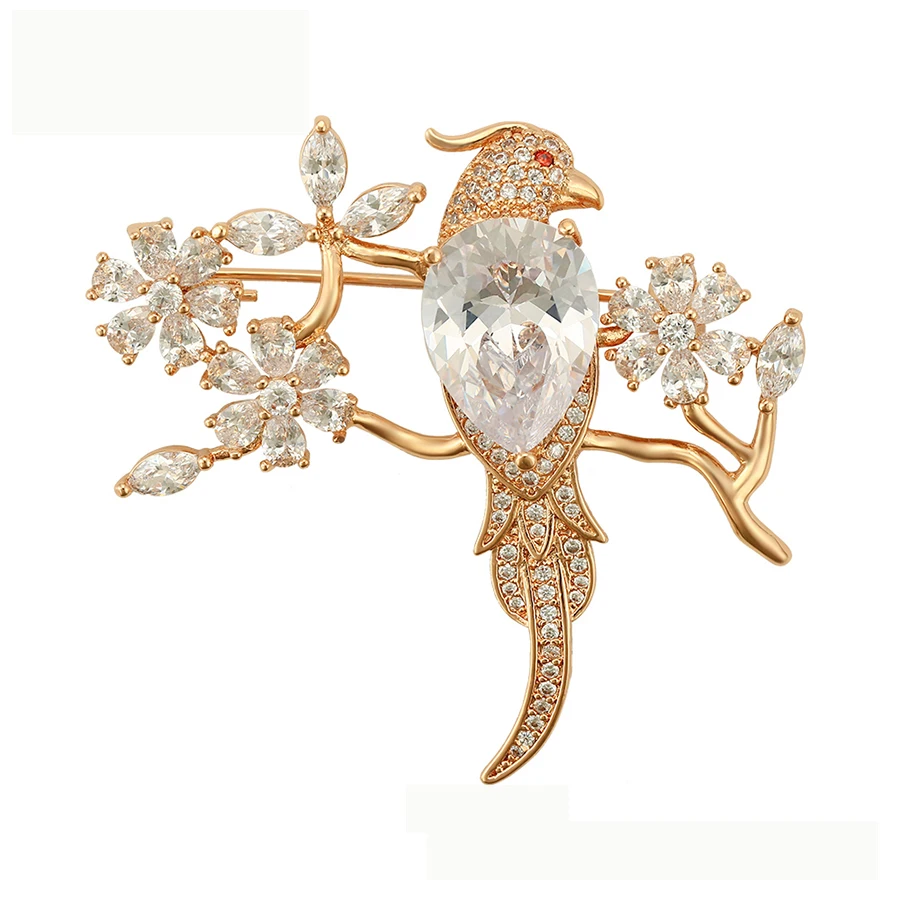

brooches-65 Xuping Jewelry Fashion Luxury Women Brooch With 18K Gold Color