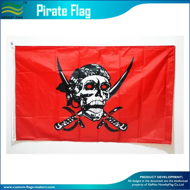 SKULL MOTORCYCLE RIDER FLAG Size 5x3 Feet SKULL AND PIRATE FLAGS