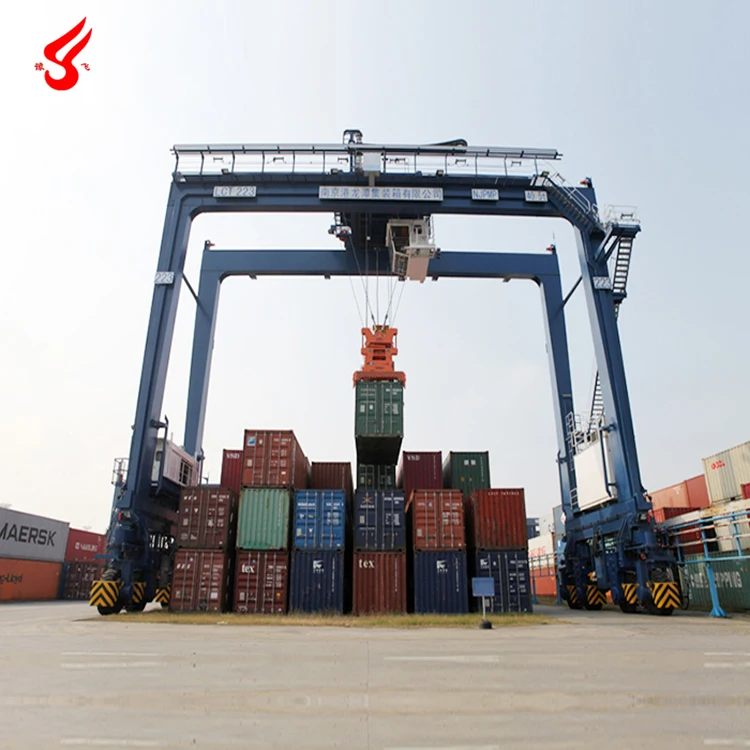 Rtg Rubber Tyred Container Gantry Crane Manufacture In China - Buy ...