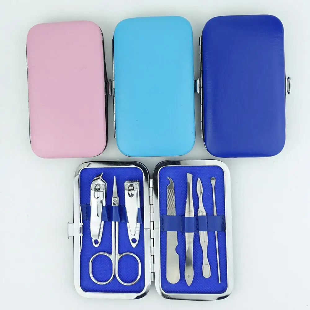 

Promotional gifts 7pcs stainless steel manicure set and manicure kit, N/a