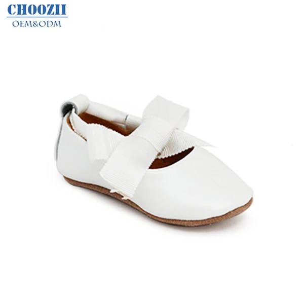 

Choozii Fancy Mary Jane Infant Soft Sole Walking Newborn Baby Shoes for Girls, White/ as request
