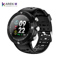 

NO.1 F18 Compass Sports Smartwatch IP68 Waterproof GPS Swimming Round smart watch with blood pressure