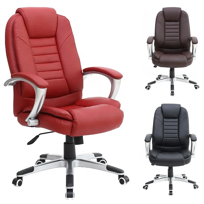True Seating Concepts Leather Executive Chair Sports Office