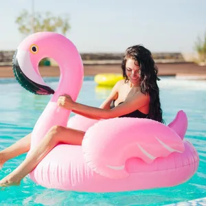 small inflatable flamingo