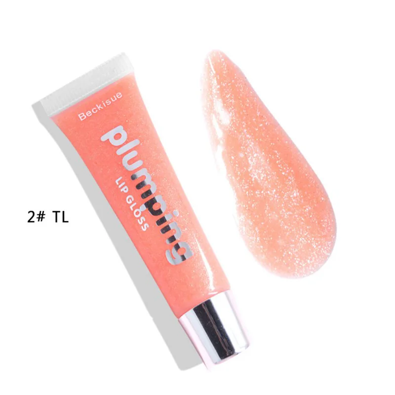 

Wholesale Glitter Plumper Lip gloss Waterproof Clear Lipgloss, 9 colors