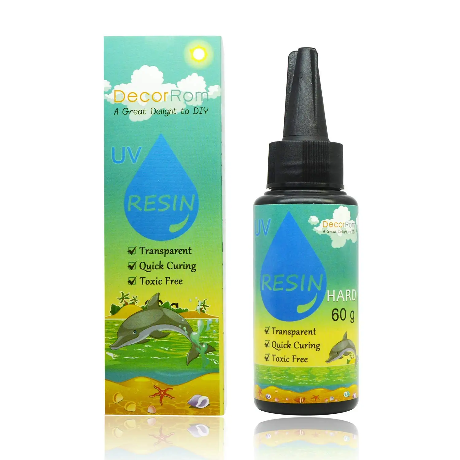 Clear Epoxy UV Resin Solar Cure Sunlight Activated Jewelry Craft DIY 10g-120g