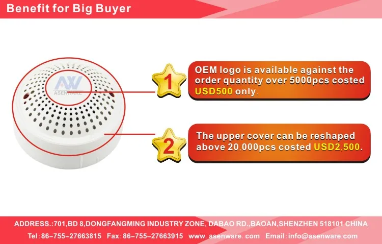 Intertek CE approved fire alarm smoke and thermal detector for sale