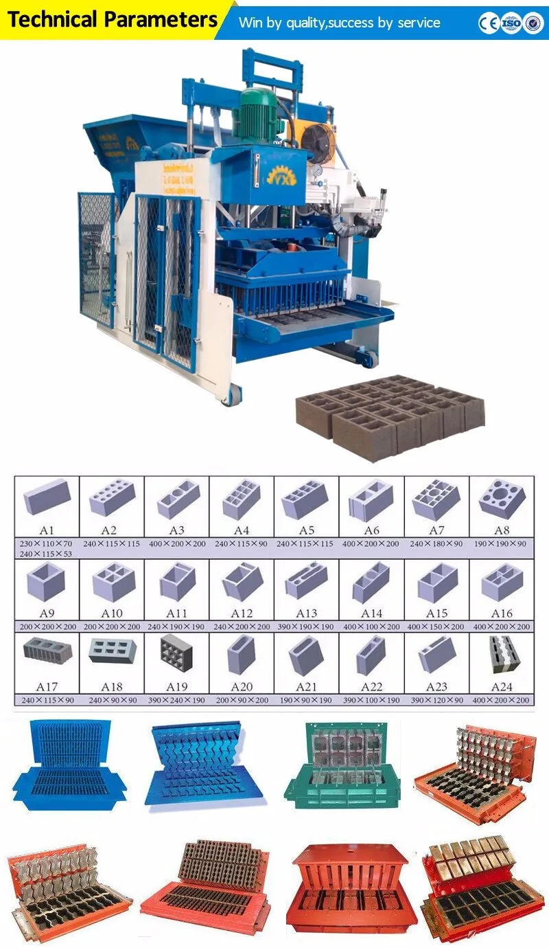 Manual concrete german zenith 913 concrete block making machine hollow block machine price in Bangladesh