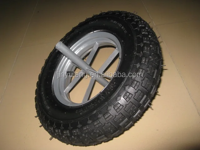 3.50-8 / 4.00-8 spokes style pneumatic rubber wheel for wheelbarrow wheel barrow 6400