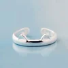 925 Silver Women Jewelry Lovely Cat Earing Adjustable Finger Ring