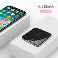 

10000mah Universal Magnetic Slim Mini Custom Logo Portable Qi Wireless Charger Power Bank