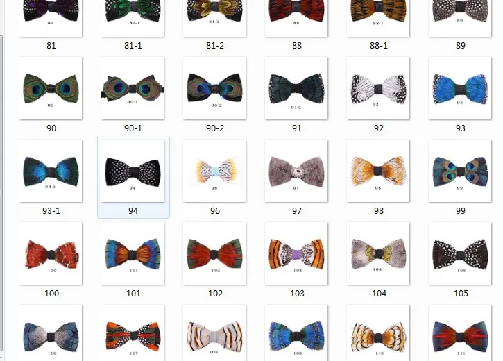 Fathers Day 2022 Novelty Weeding Feather Bow Tie Box Natural Material