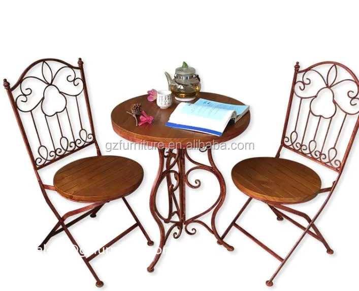 Metal Bistro Set Outdoor Garden Furniture Patio Table Chairs - Buy