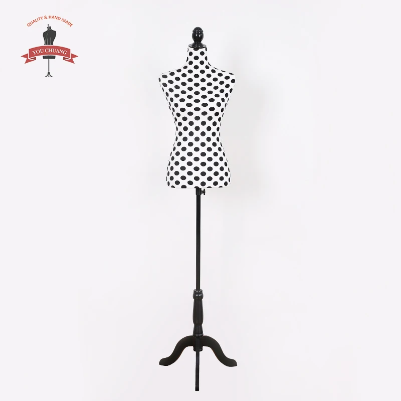 China Factory Used Foam Dot White Mannequin Female Upper Body