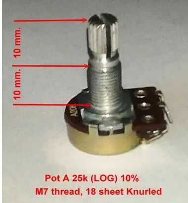Potenciómetro De Ristencia WH148, Ristencia Rotativa Cónica Lineal