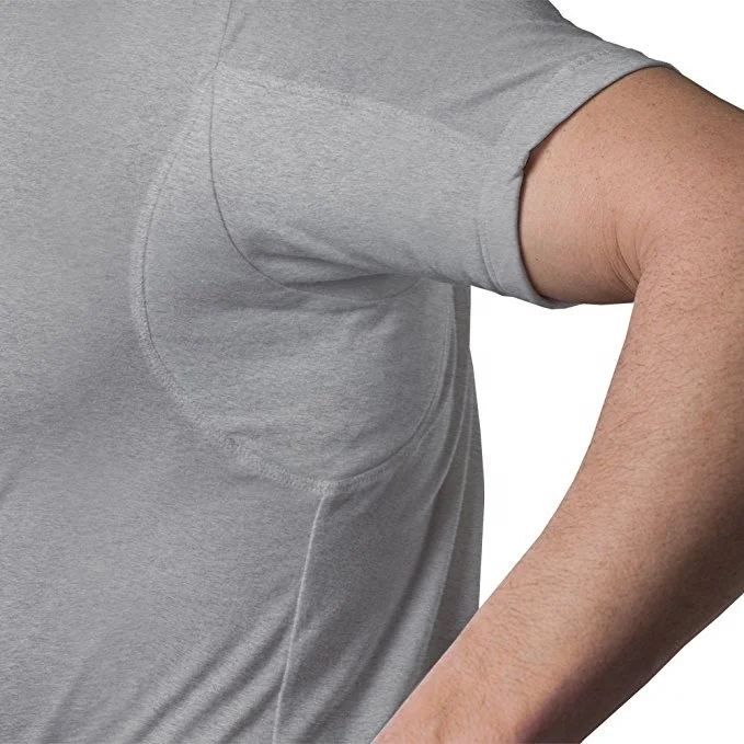 

Blocking sweat stains on outer garments underarm armpit sweatproof undershirt micro modal t shirt mens