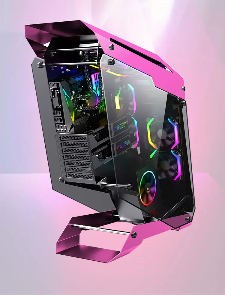 Powercase Hot Selling ATX  gaming case New Design Amazing Cougar Conqueror Tower Desktop Pc Computer Case Gaming Pc Case