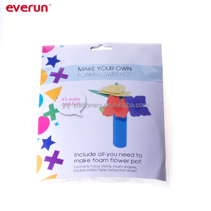 1set Creative Flower Pot Potted EVA Children Hand Material Production Materials