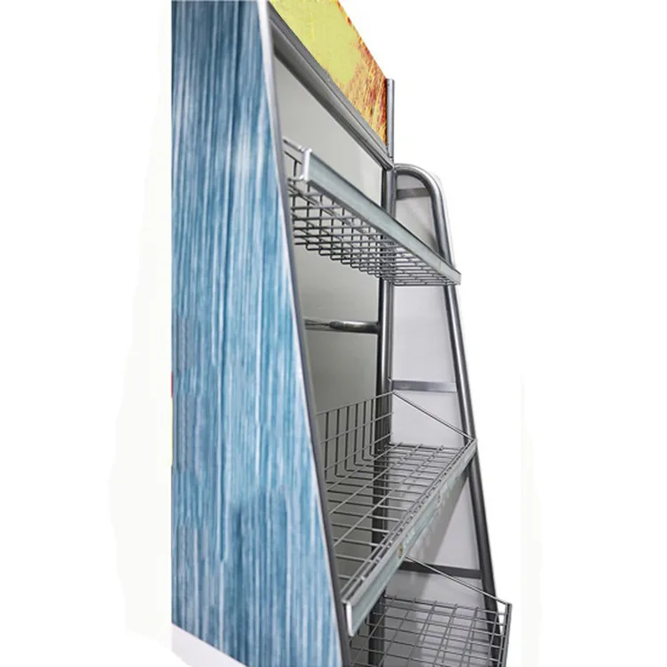 Removable Car Paint Oil Spray Can Promotion Display Rack With Wheels