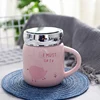 Zogifts New design new products ceramic cup mirror cover Baby water cup creative mark cup