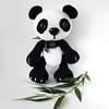 Hot selling lovely knitted panda plush toy stuffed toy