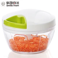 

Smile mom 400ml quick pull chopper manual vegetable food chopper