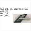 OEM LR053796 LR053800 FOR RANGE ROVER SPORT 2005-2017 AUTO CAR FRONT FENDER GRILLE SILVER+BLACK FRAME 2014-2017