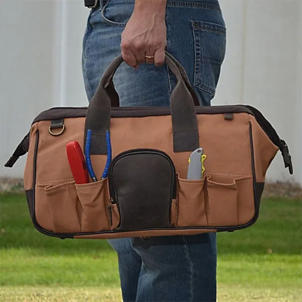 Canvas And Leather Tool Networking Tool Bag Buy Networking Tool Bag
