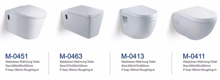 Sanitary inodoros suspendido bathrooms accessories ceramic wall hung rimless toilet