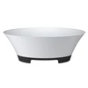 Easy Clean Solid Surface Freestanding Bathtub With Black Leg