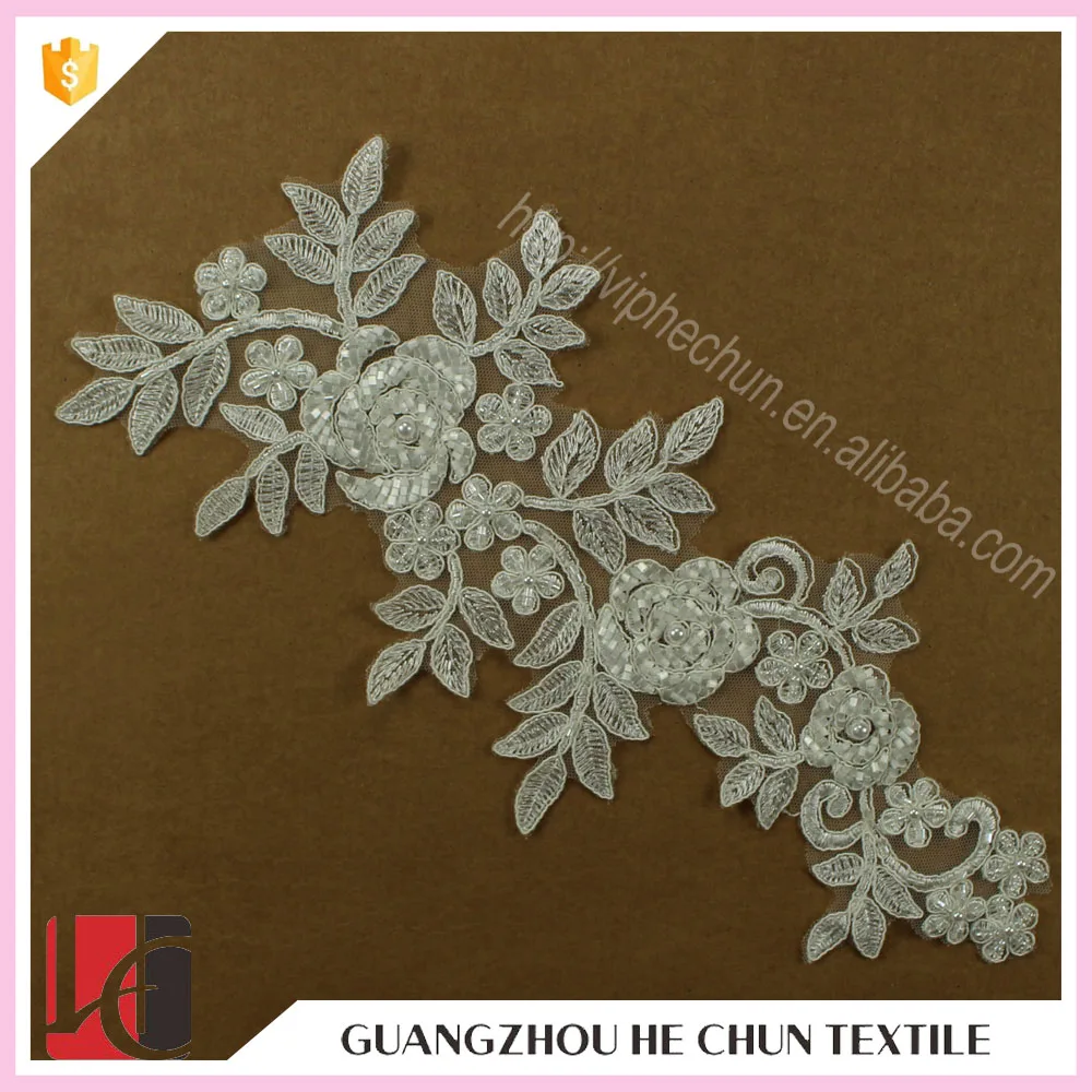 

Wholesale good cheap bridal black wedding dress appliques, Acoording to your need