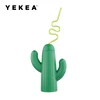 306 ml Plastic Single Wall PE Cactus Cup With Straw