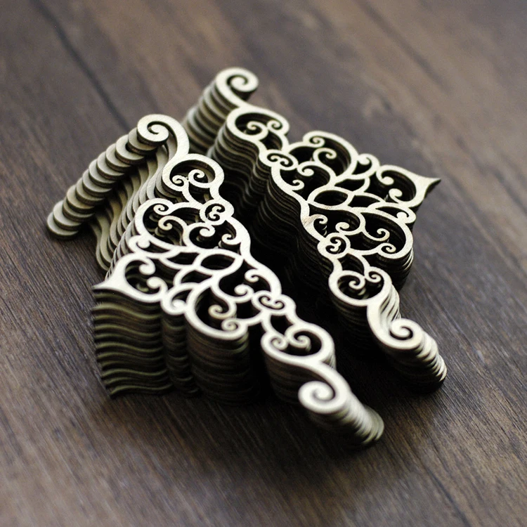 Wholesale Wooden Craft Classical Vine Die Cut Embellishments For Diy