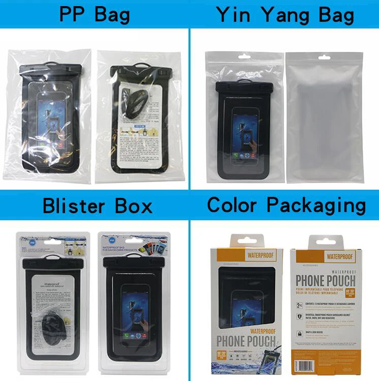 Customize Logo TPU Swimming Waterproof Phone Case Bag Sealed Pouch