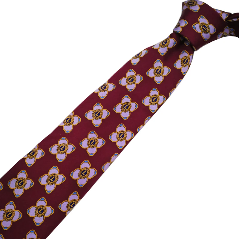 
Custom men tie 100% silk necktie in purple 