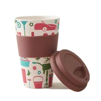 

China Factory simple style Anti-hot Non-slip Coffee Cup Bamboo Fiber Mug