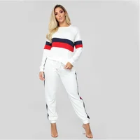 

2019 Fashion Lady Sweatshirts Full Length Pants Autumn O Neck Women Casual Sets