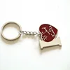 I love Sud de France tourism souvenir metal enamel heart shape key chain