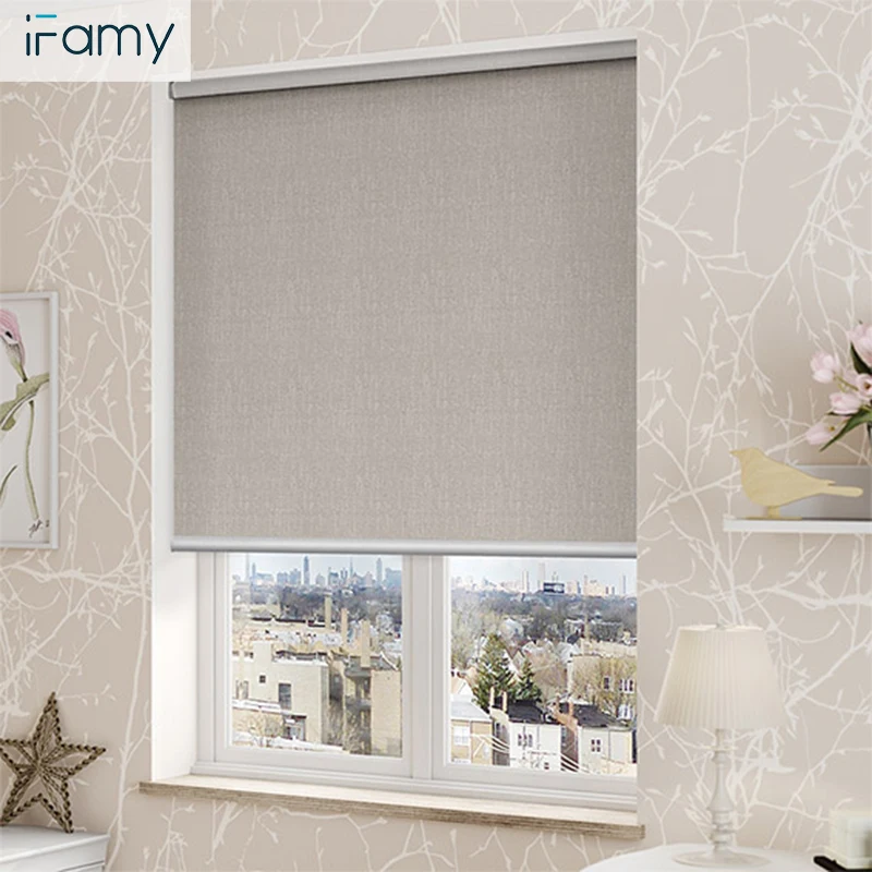 Customized size quick delivery 100% polyester blackout fireproof waterproof outdoor roller blinds