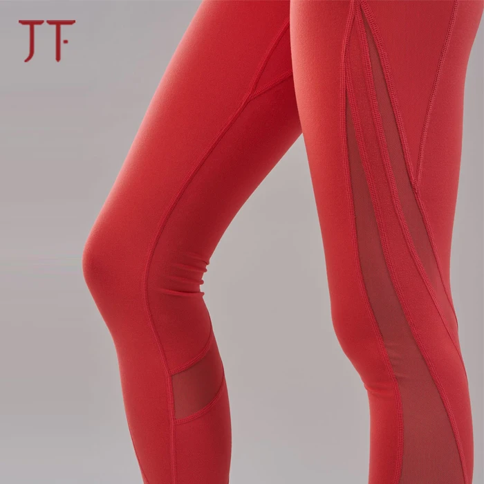 OEM Women Quality Supplex Gym Tight Mesh Sport Yoga Set Leggings