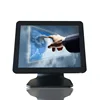 Touch pos monitor PC monitor Direct keyboard 10 point Capacitive touchscreen 15 inch display with VFD aluminum bas