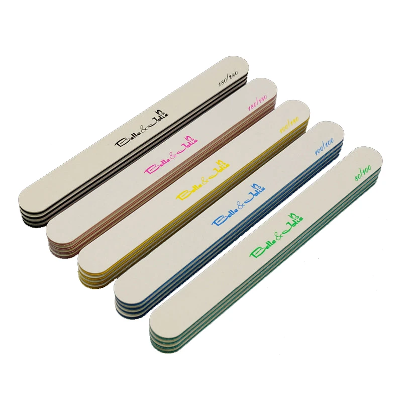 Professional Nail File 240 Custom Logo 100/100 Sand Paper Nail File ...