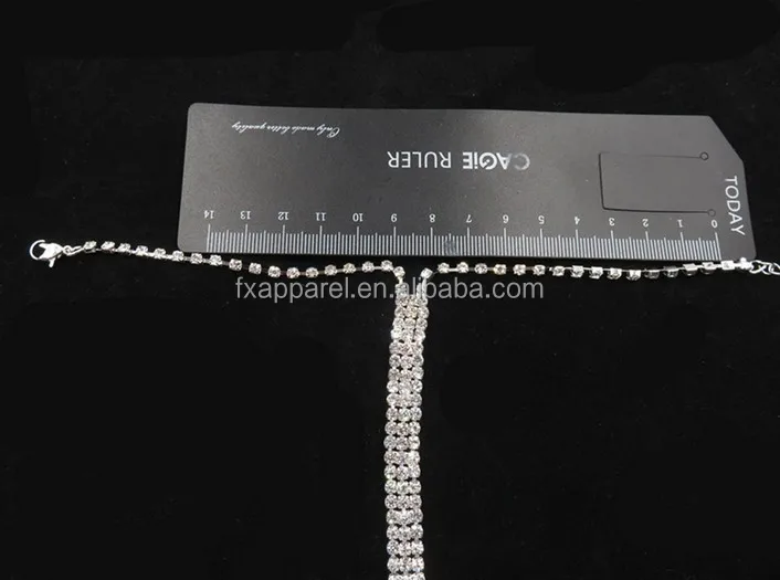 
New Wedding Decorative Diamond Rhinestone Tensible Ankle Chain G0010 