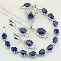 Blue-Cubic-Zirconia-White-CZ-Bridal-925-Sterling-Silver-Jewelry-Sets-For-Women-Wedding-Earring-Pendant.jpg_200x200