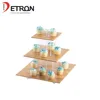 New style wooden high tea display stands cake retail display tray china made