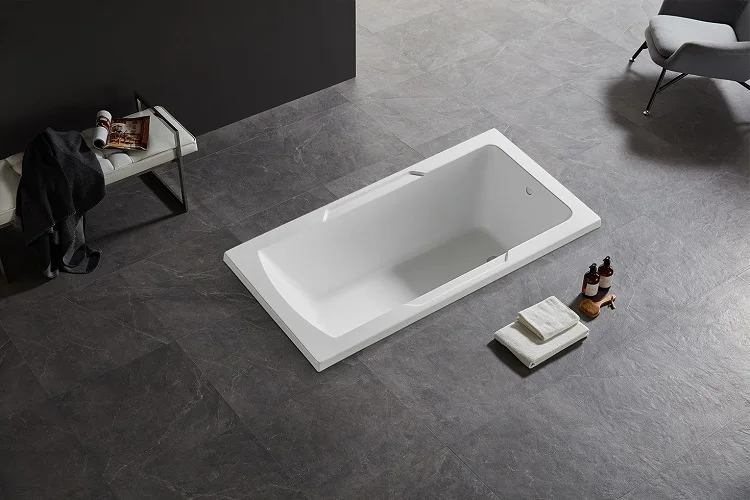 Chinese Acrylic Standard Size Bath Tub Low Price Bathroom Drop In